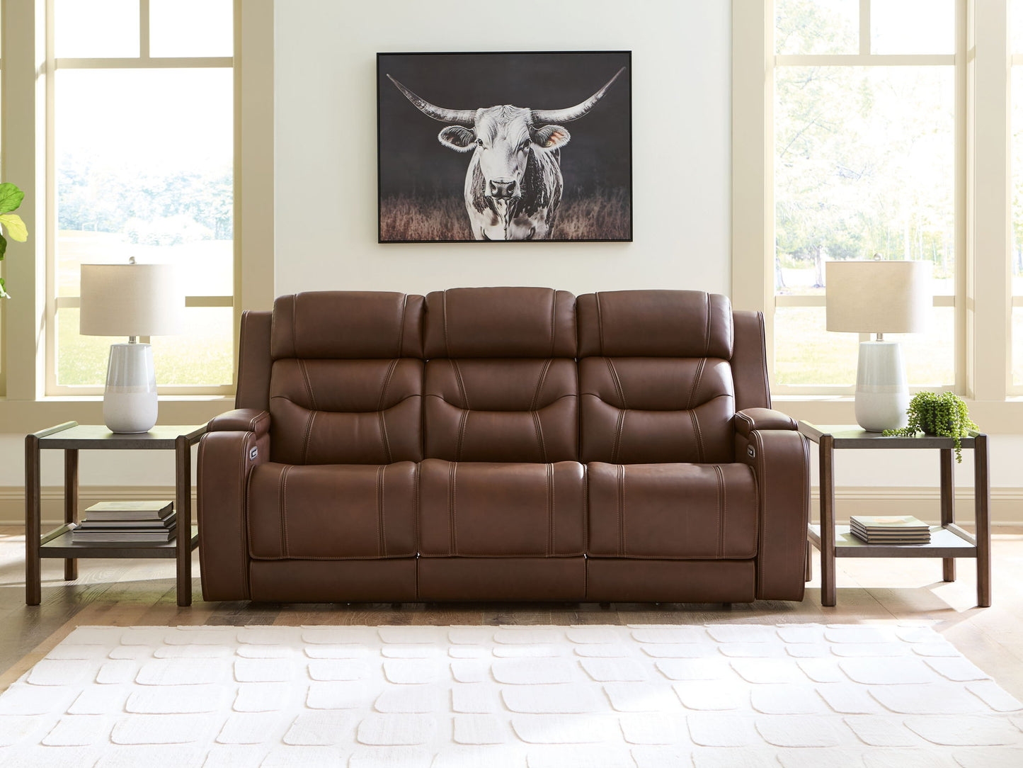 Knightington - Power Reclining Sofa With Audio Seating - Hornell Furniture Outlet