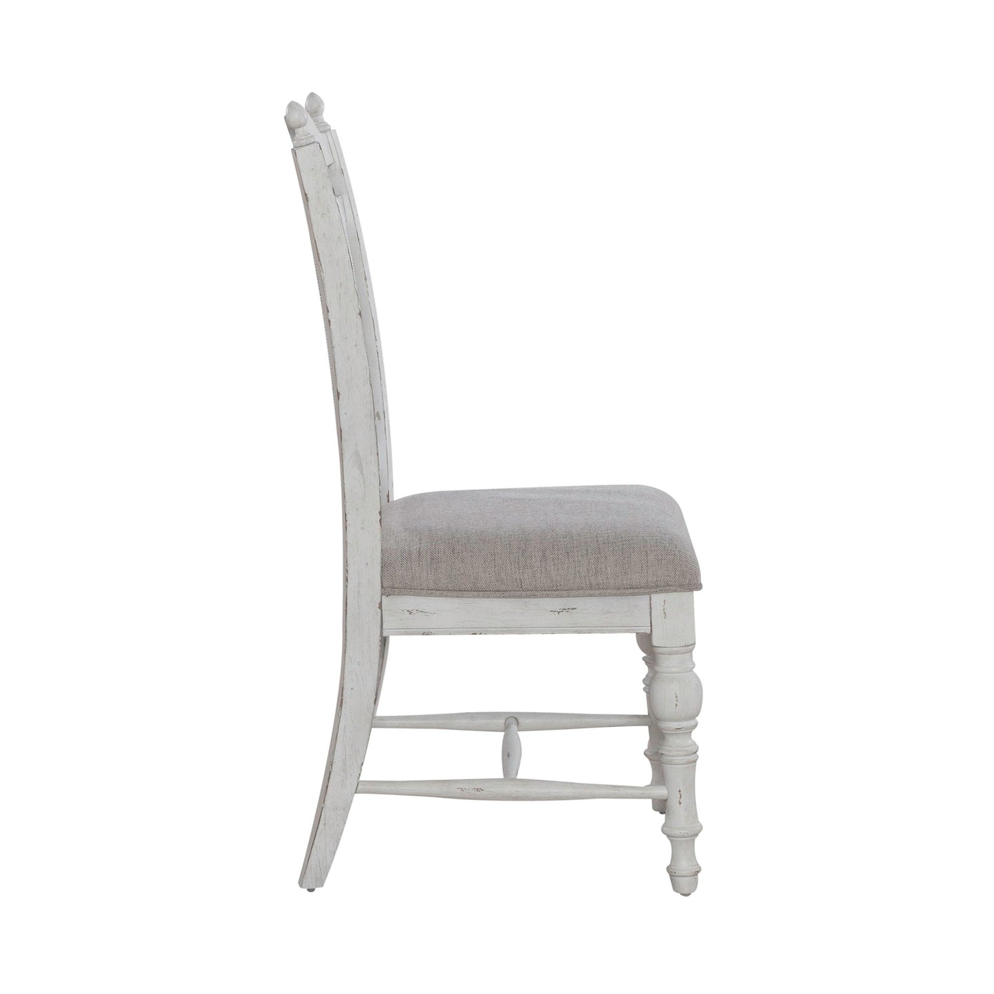 River Place - Panel Back Side Chair (RTA) - White - Hornell Furniture Outlet