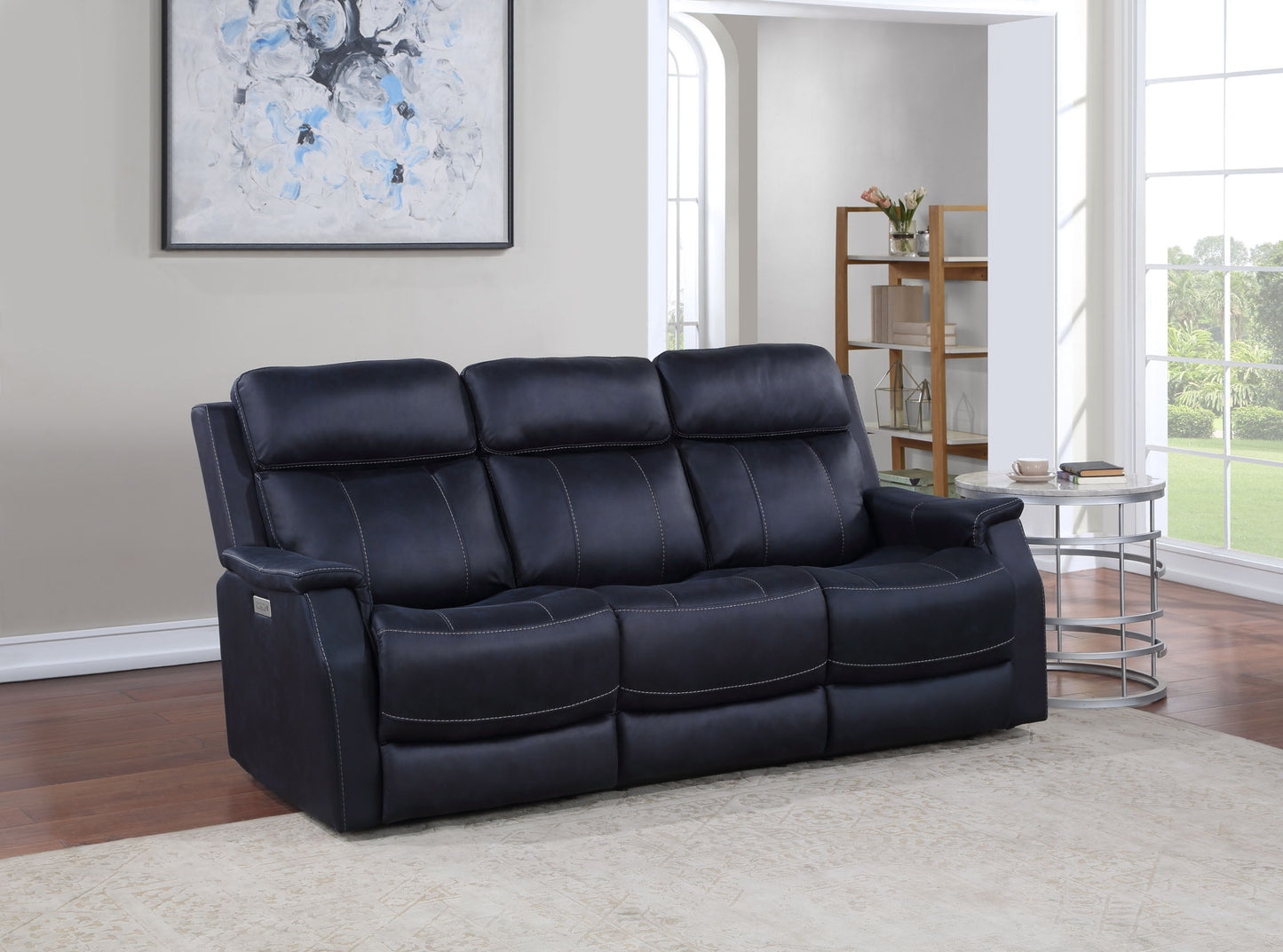 Valencia - Power Reclining Console Loveseat - Hornell Furniture Outlet