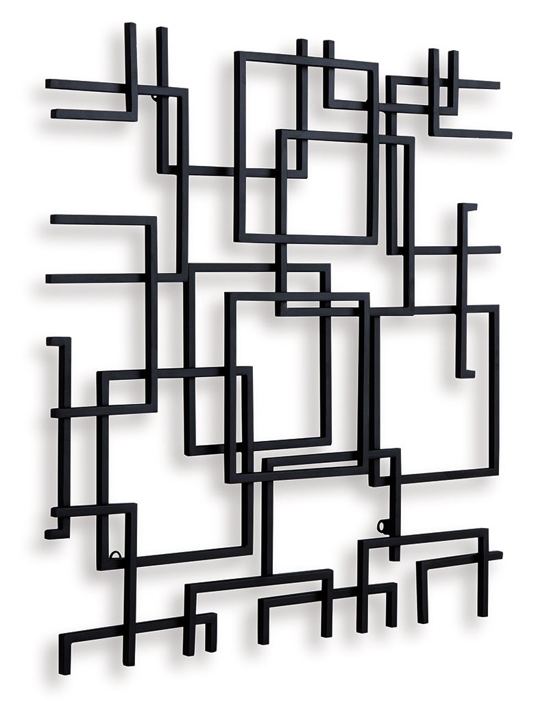 Aadanton - Black - Wall Decor - Hornell Furniture Outlet