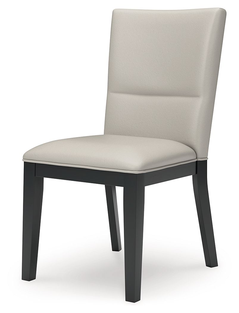 Glinari - Taupe / Black - Dining Upholstered Side Chair (Set of 2) - Hornell Furniture Outlet