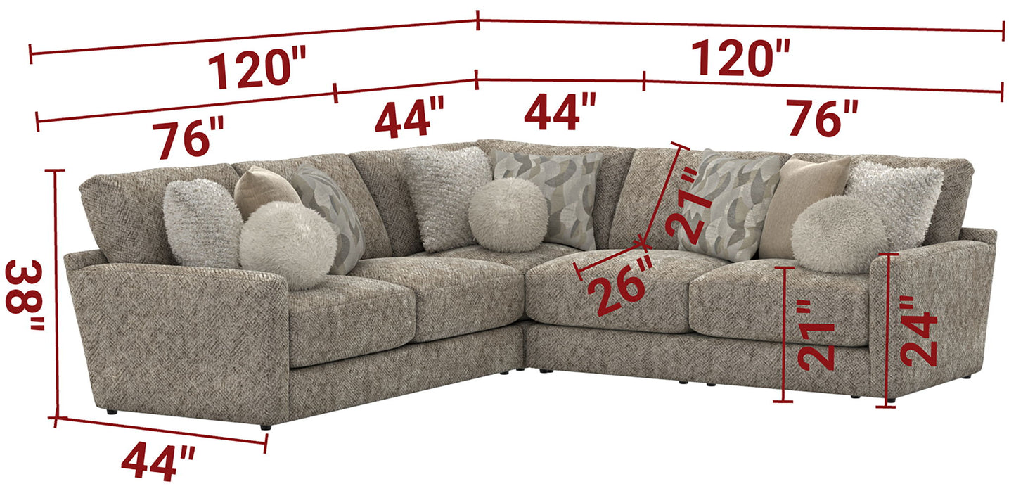 Turner - Sectional - Hornell Furniture Outlet