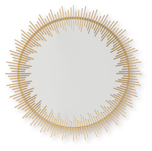 Wainport - Gold Finish - Accent Mirror - Hornell Furniture Outlet