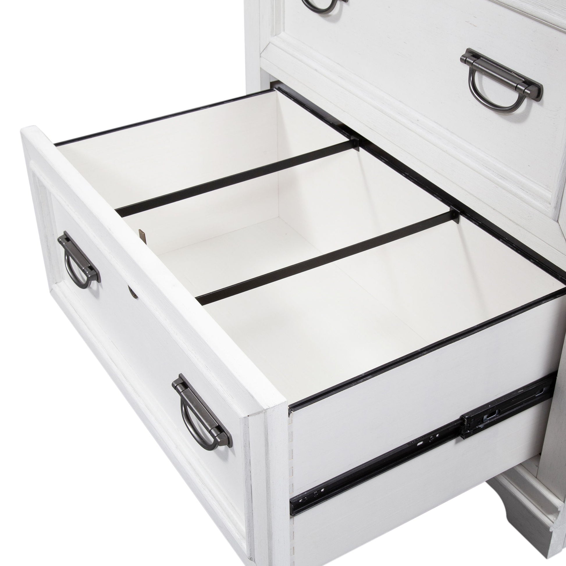 Allyson Park - Bunching Lateral File Cabinet - White - Hornell Furniture Outlet