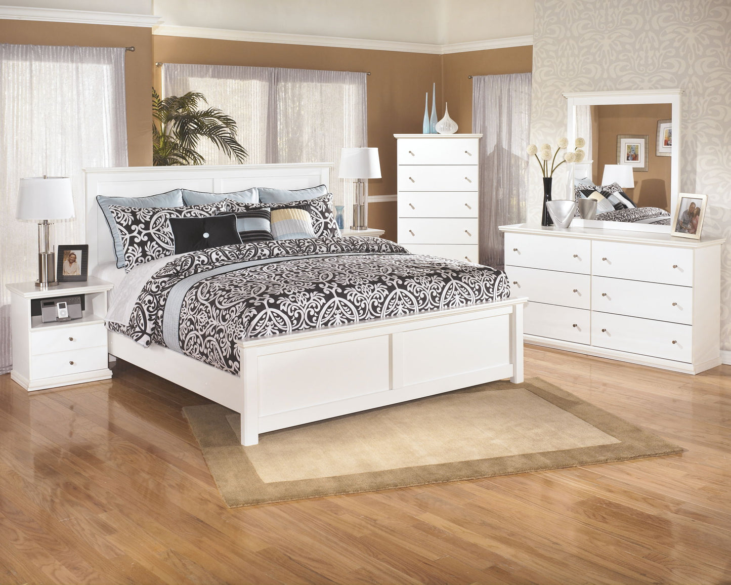 Bostwick Shoals - White - One Drawer Night Stand - Hornell Furniture Outlet