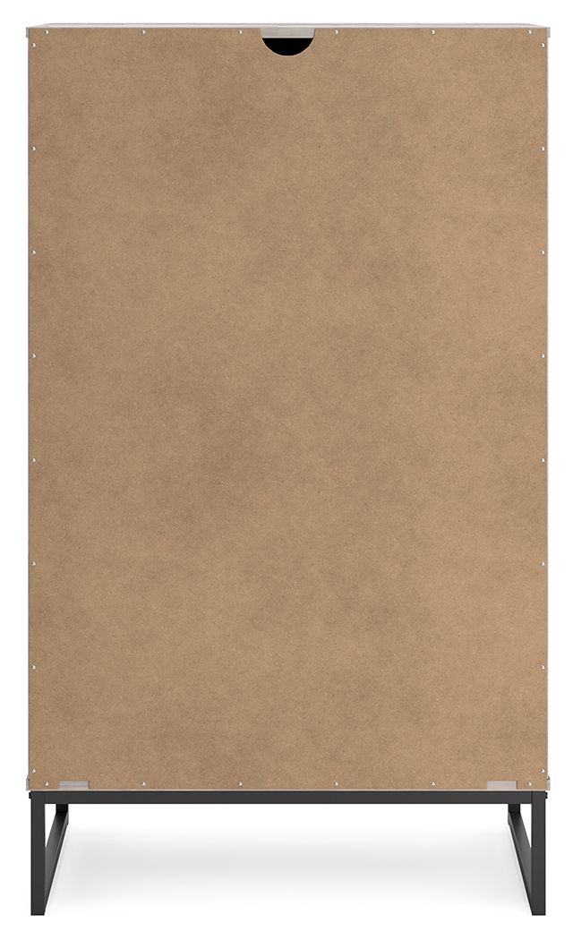 Neilsville - Whitewash - Five Drawer Chest - Hornell Furniture Outlet