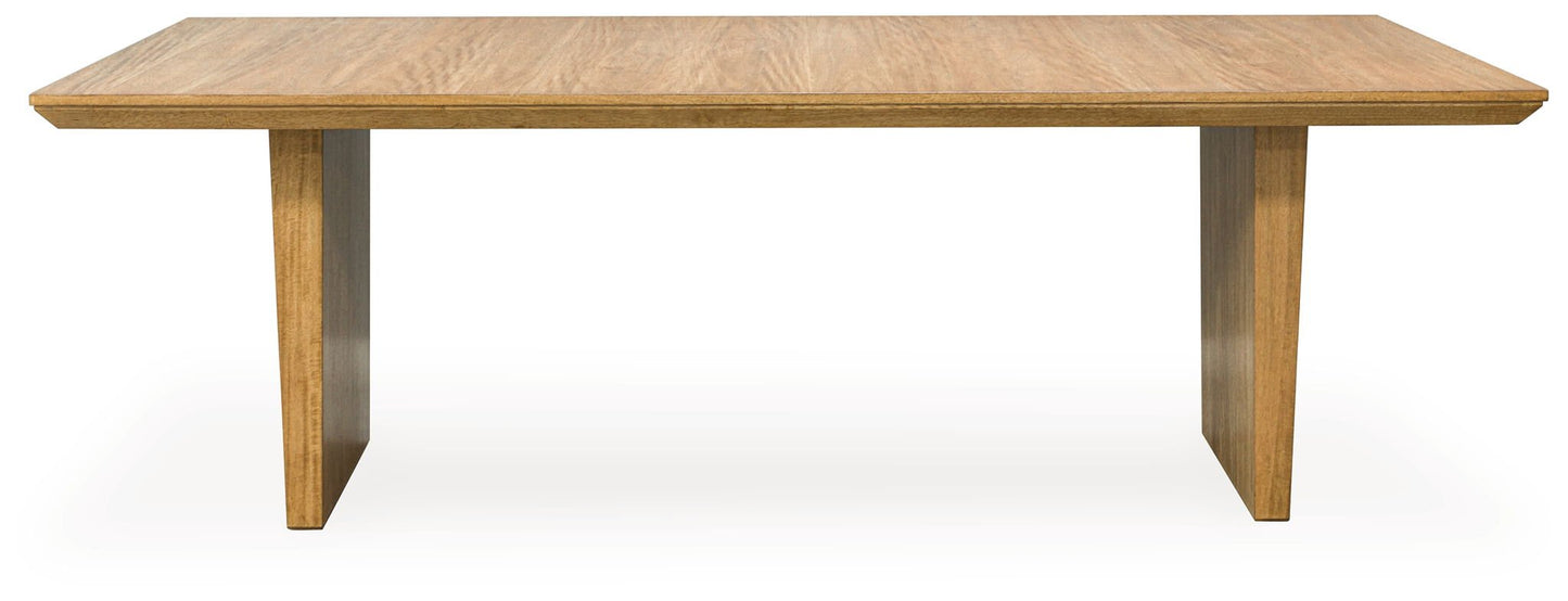 Sherbana - Light Brown - Rectangular Dining Room Extension Table - Hornell Furniture Outlet