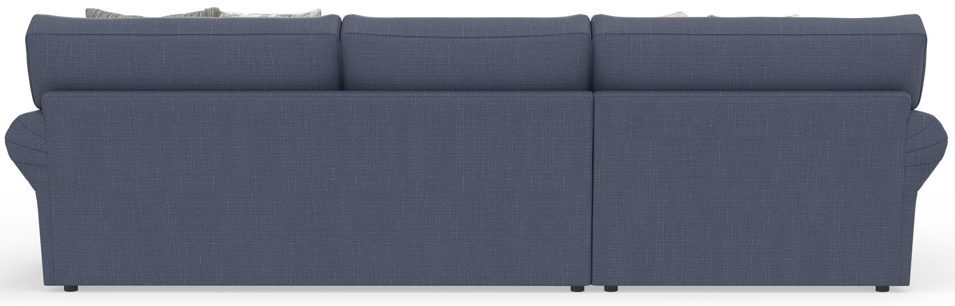 Cape May - Sofa Chaise With Comfort Coil Seating, 41" Cocktail Ottoman And 5 Accent Pillows Included - Hornell Furniture Outlet