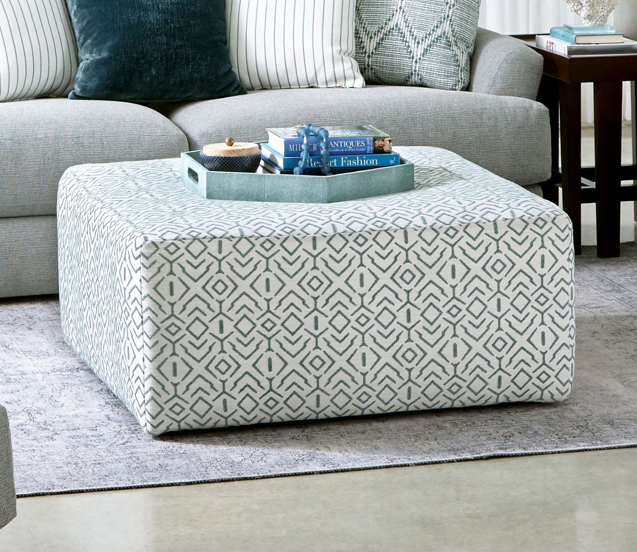 Howell - Cocktail Ottoman - Hornell Furniture Outlet