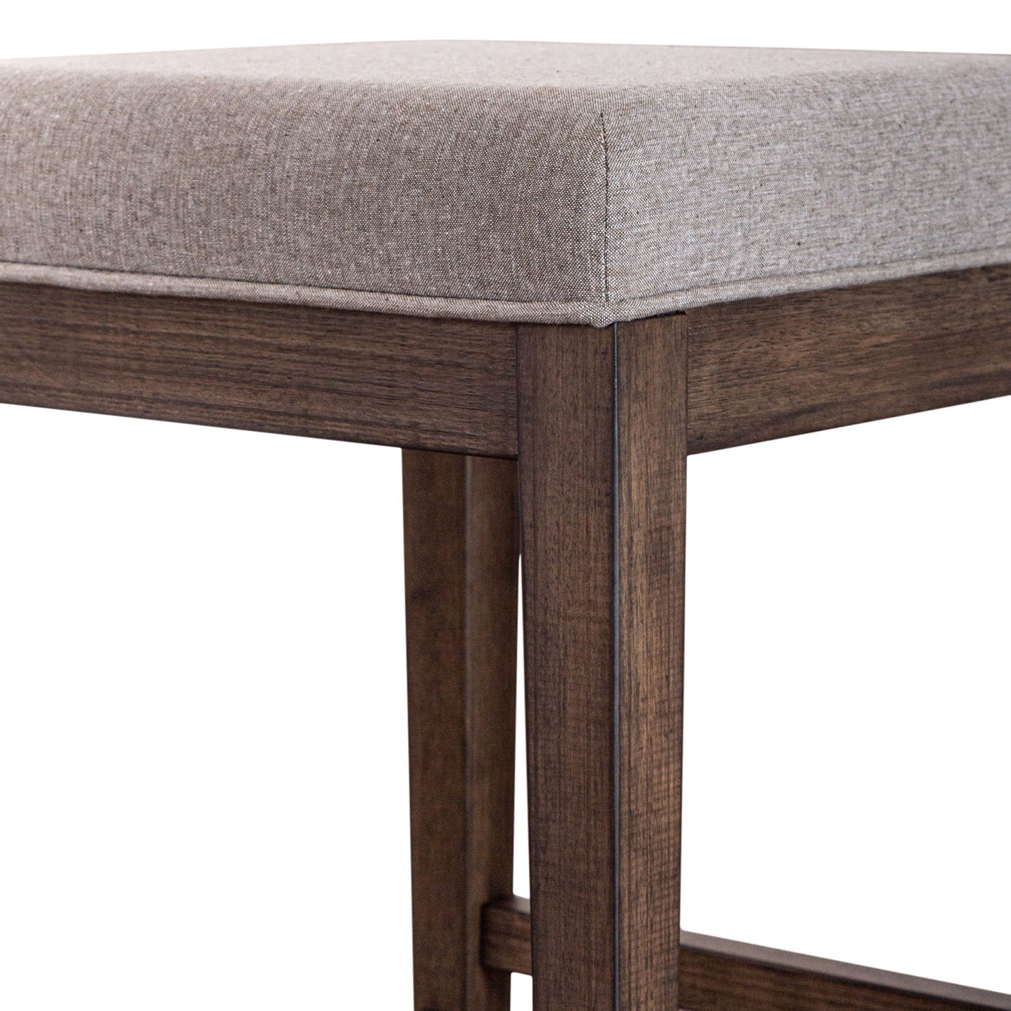Arrowcreek - Upholstered Console Stool - Dark Brown - Hornell Furniture Outlet