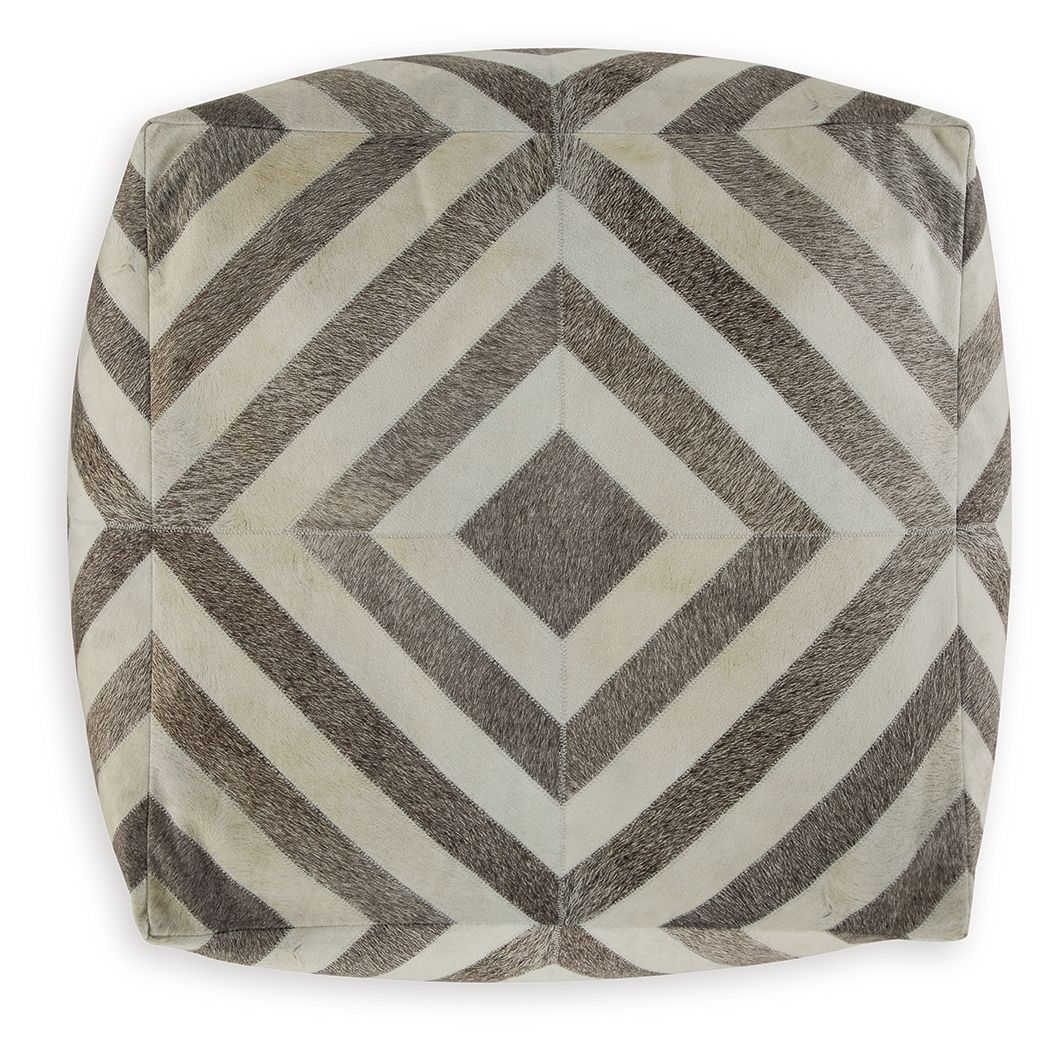 Hartselle - Brown - Pouf - Hornell Furniture Outlet
