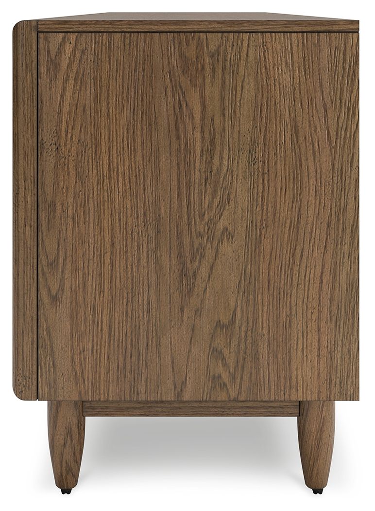 Roanhowe - Brown - Extra Large TV Stand - Hornell Furniture Outlet
