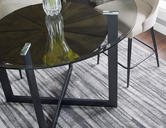 Olson - Counter Height Dining Table - Black - Hornell Furniture Outlet