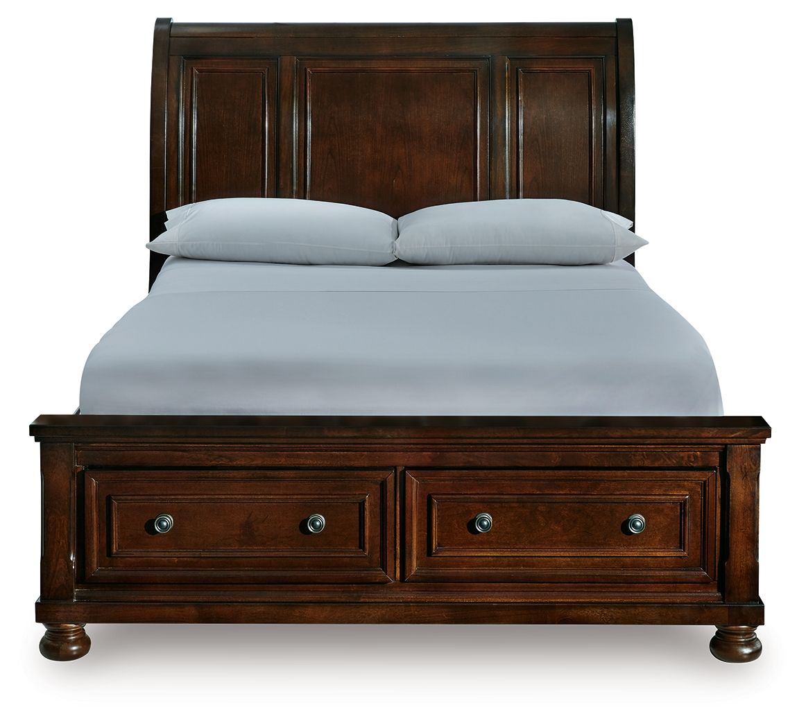 Porter - Sleigh Storage Bed - Hornell Furniture Outlet