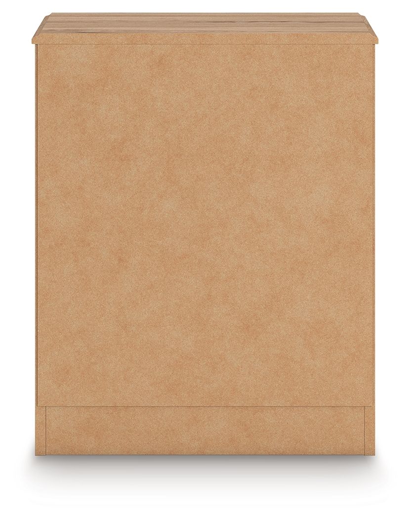 Aleaport - Warm Brown - One Drawer Night Stand - Hornell Furniture Outlet