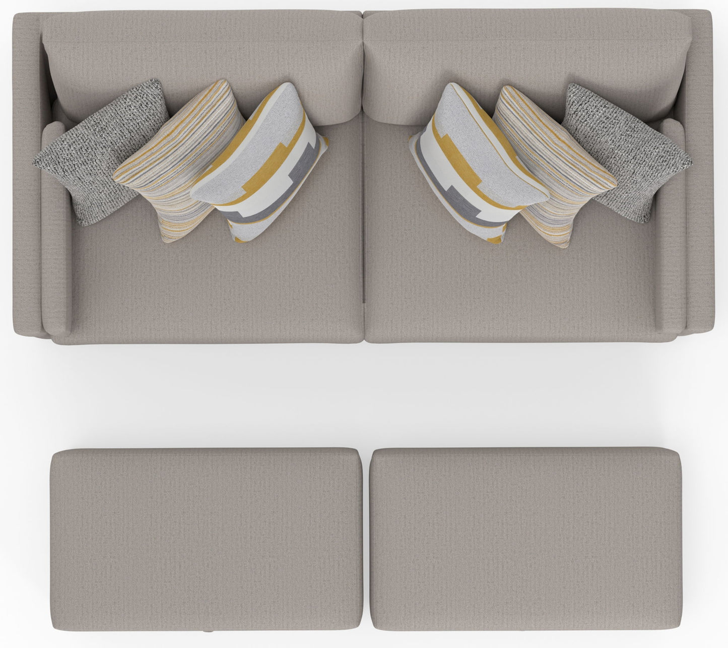 Trevor - Extra Deep Oversized Sofa With Included Storage Cocktail Ottoman - Hornell Furniture Outlet