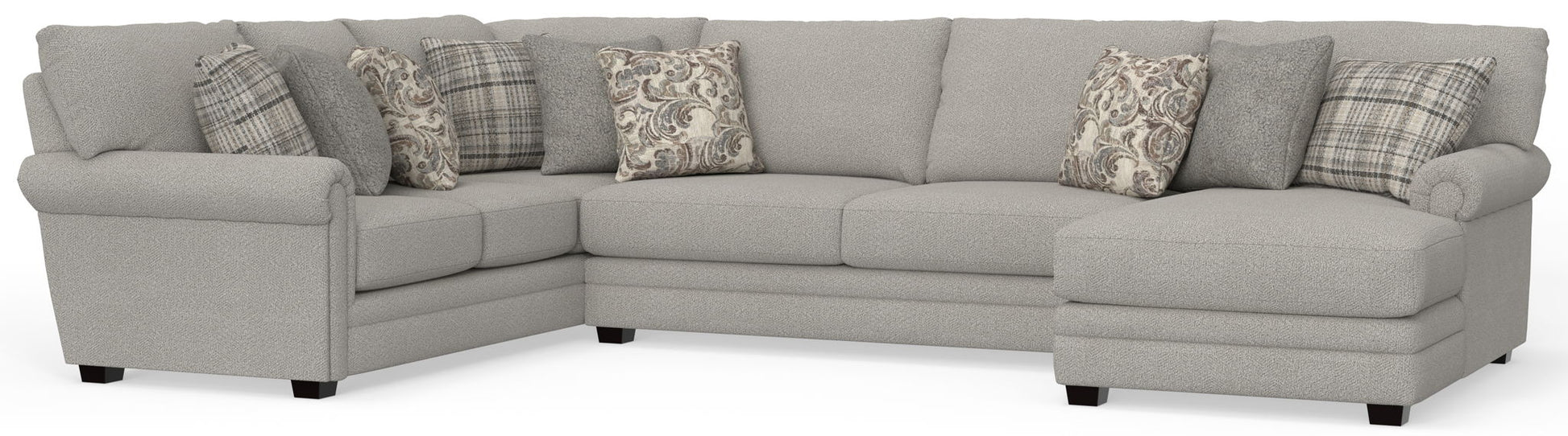 Livingston - Sectional With Comfort Coil Seating And Accent Pillows Included - Hornell Furniture Outlet
