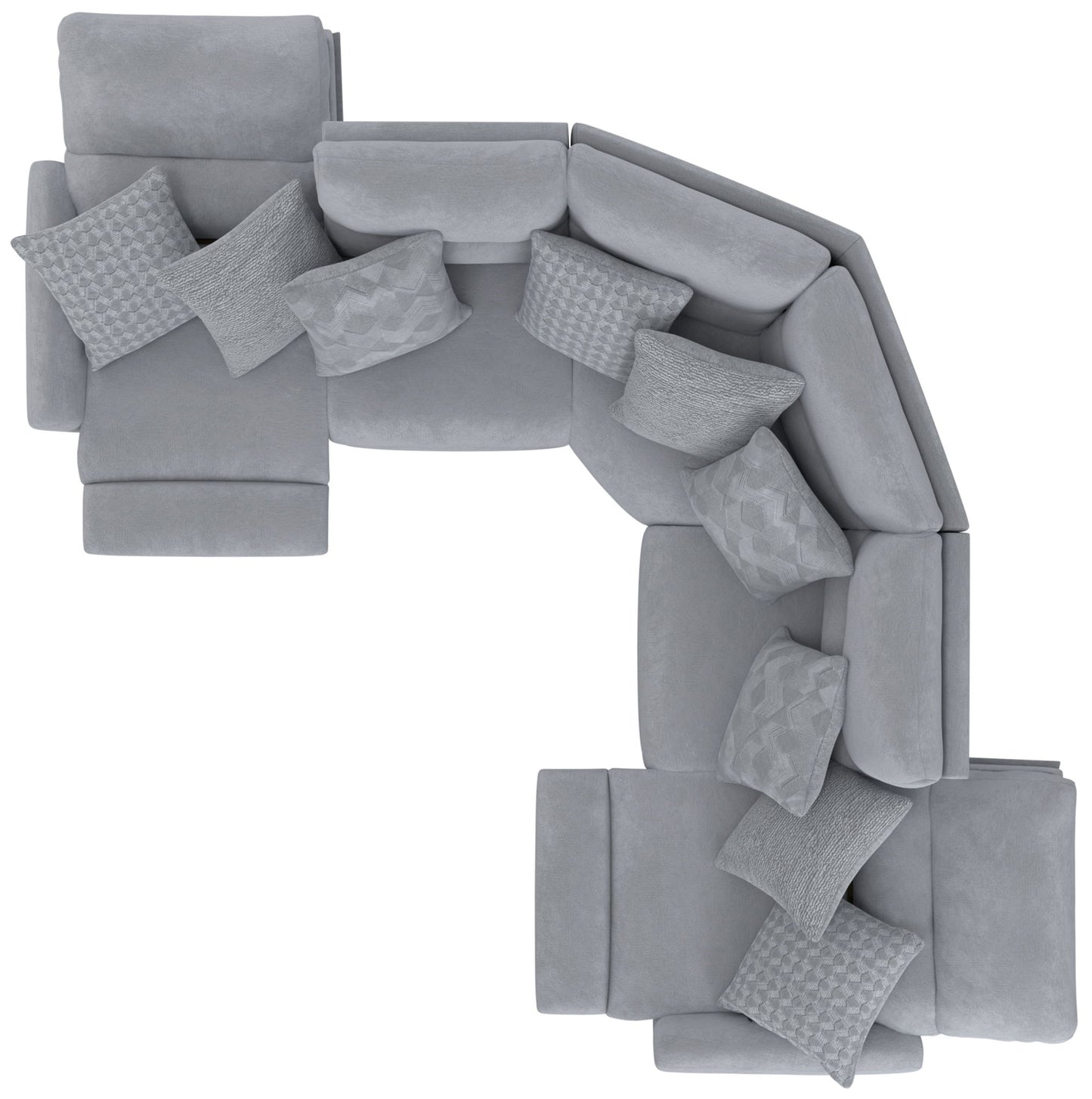 Majesty - Deep Seating Power Reclining Sectional - Hornell Furniture Outlet