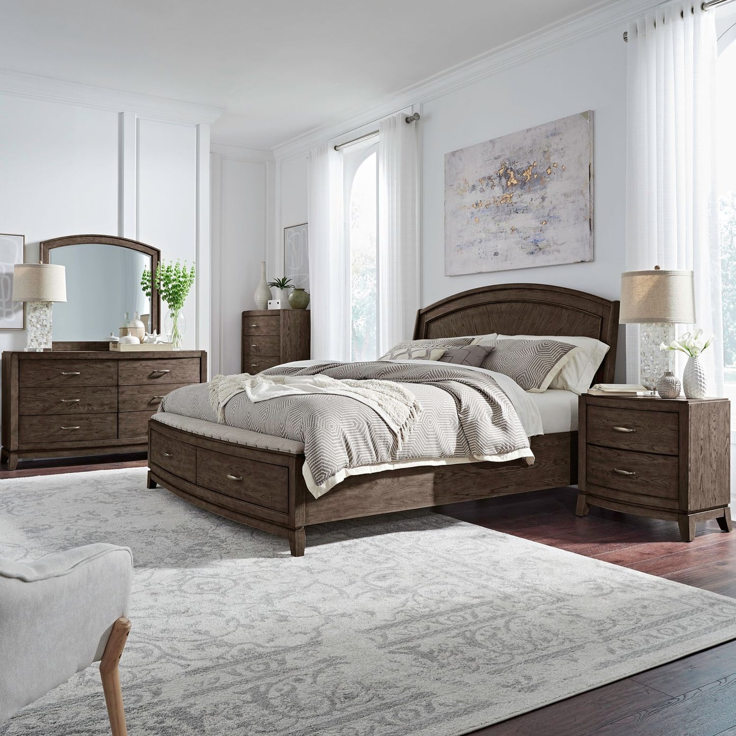 Avalon - Panel Bedroom Set - Hornell Furniture Outlet