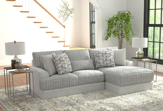 Titan - Sectional With Comfort Coil Seating And Accent Pillows Included - Hornell Furniture Outlet