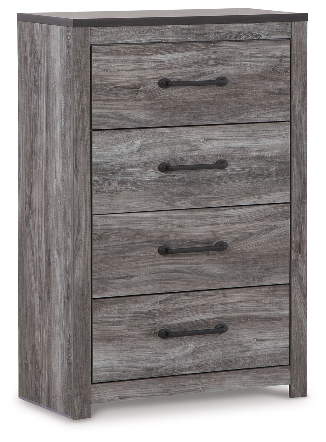 Bronyan - Dark Gray - Four Drawer Chest - Hornell Furniture Outlet