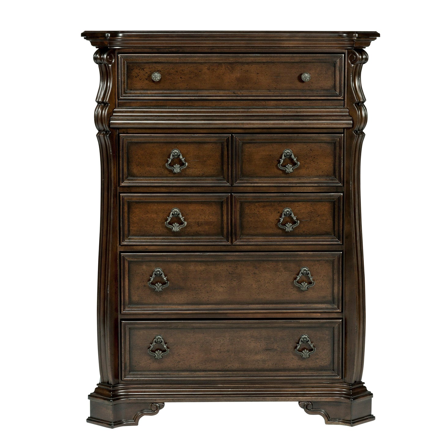 Arbor Place - 6 Drawer Chest - Dark Brown - Hornell Furniture Outlet