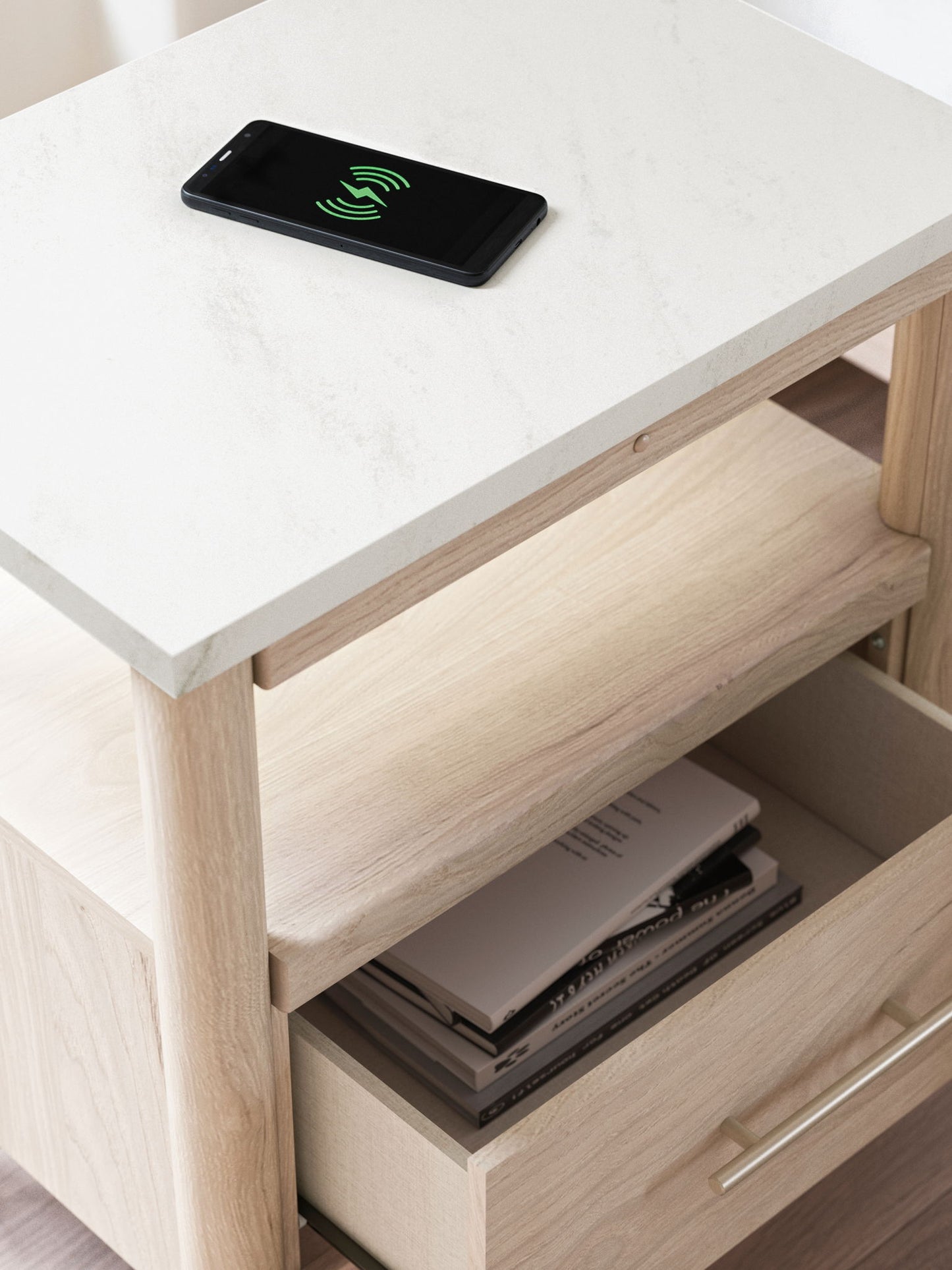 Cadmori - One Drawer Night Stand - Hornell Furniture Outlet