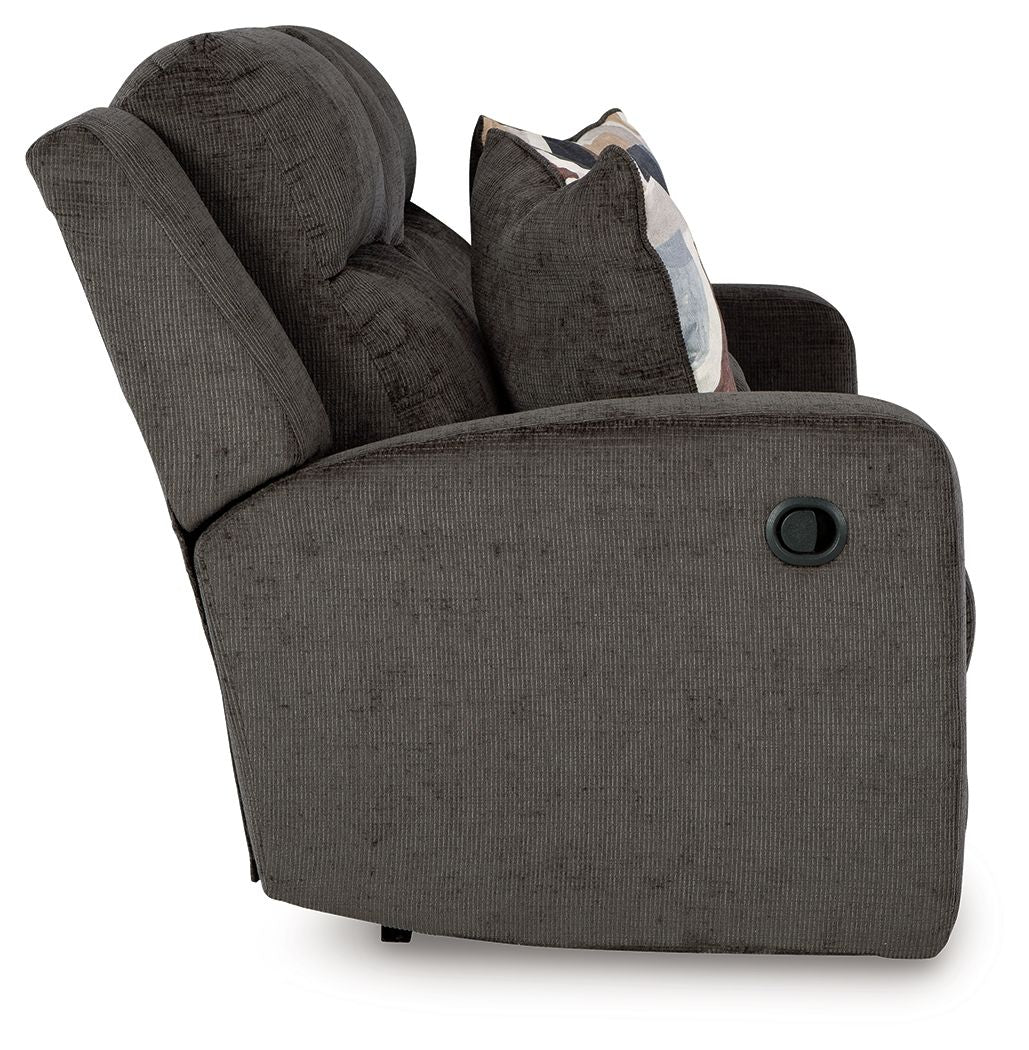 Kanlow - Dbl Reclining Loveseat With Console - Hornell Furniture Outlet