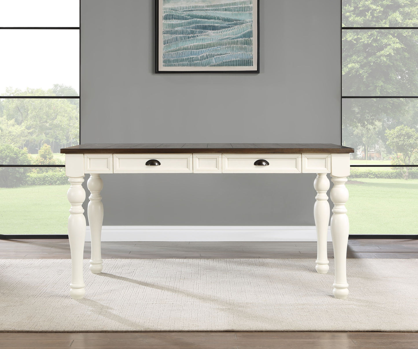 Joanna - 4 - Drawer Dining Table - White - Hornell Furniture Outlet
