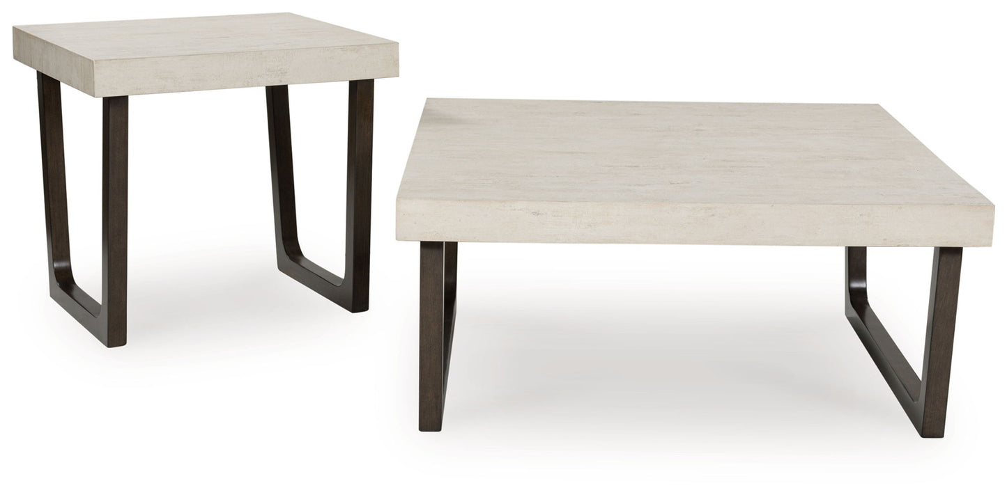 Westenfort - Espresso / Gray - Occasional Table Set (Set of 2) - Hornell Furniture Outlet