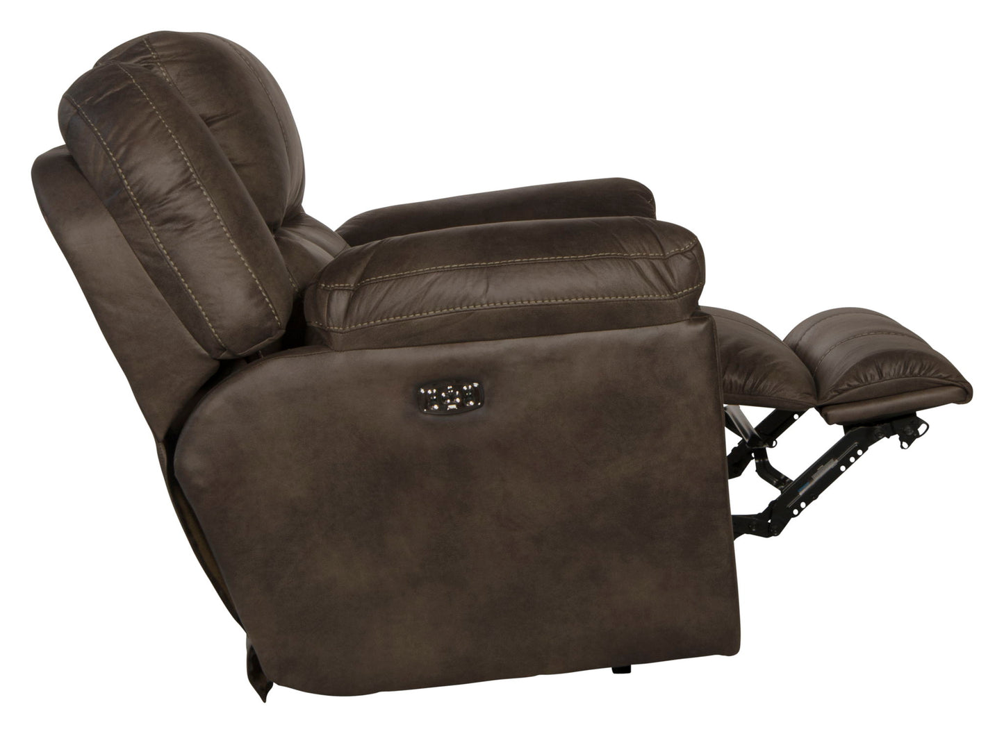 Ferrington - Power Lay Flat Recliner with Power Adjustable Headrest & Lumbar - Hornell Furniture Outlet