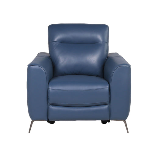 Sansa - Dual Power Reclining Chair - Ocean - Hornell Furniture Outlet