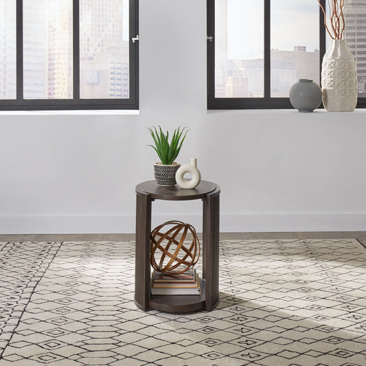 City View - Chairside Table - Coffee Bean - Hornell Furniture Outlet