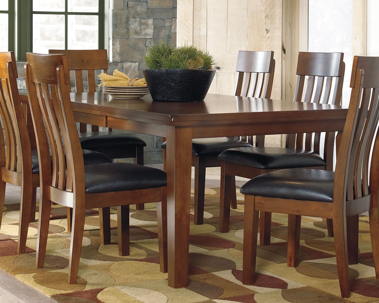 Ralene - Medium Brown - Rectangular Dining Room Butterfly Extension Table - Hornell Furniture Outlet