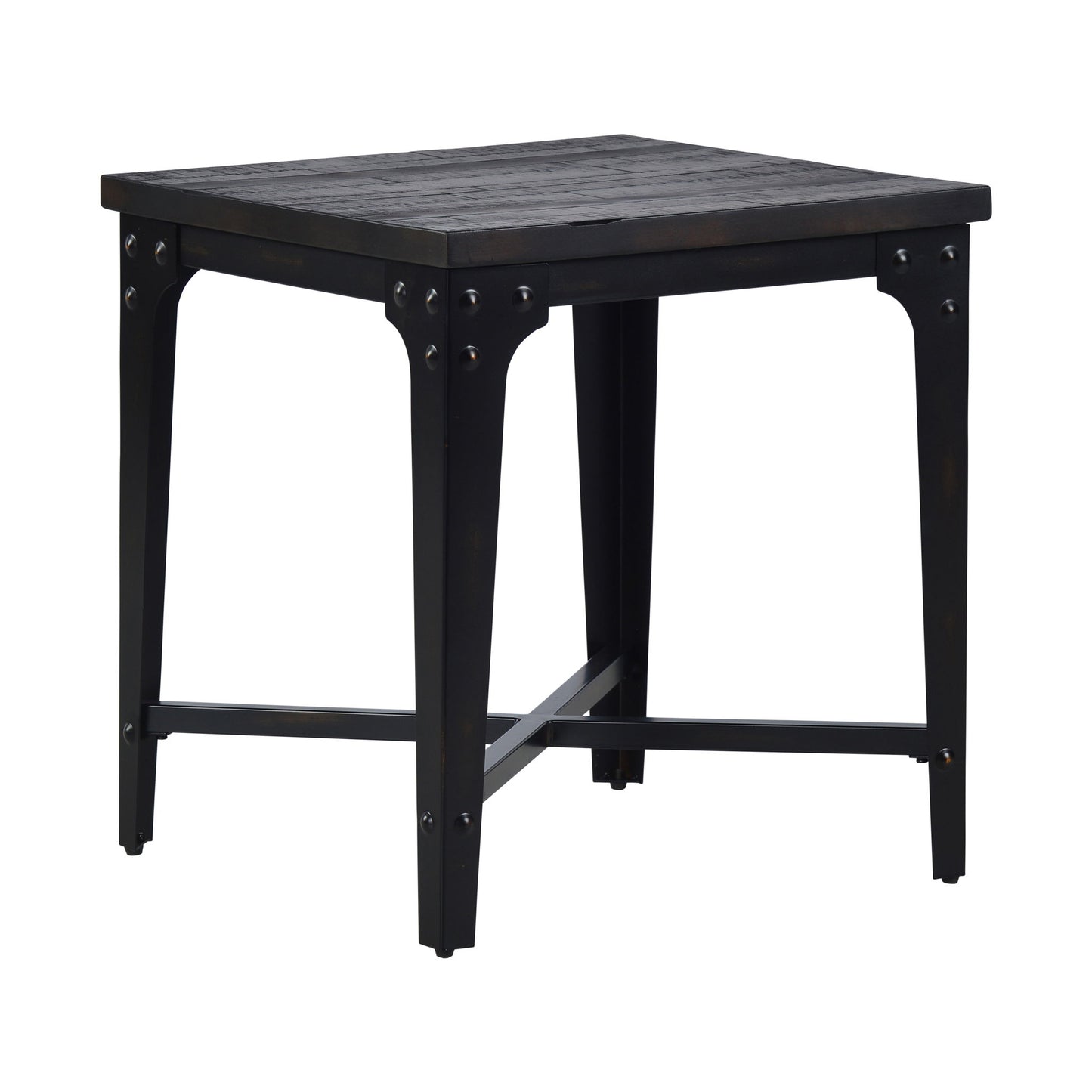 Sherlock - Square End Table - Dark Brown - Hornell Furniture Outlet