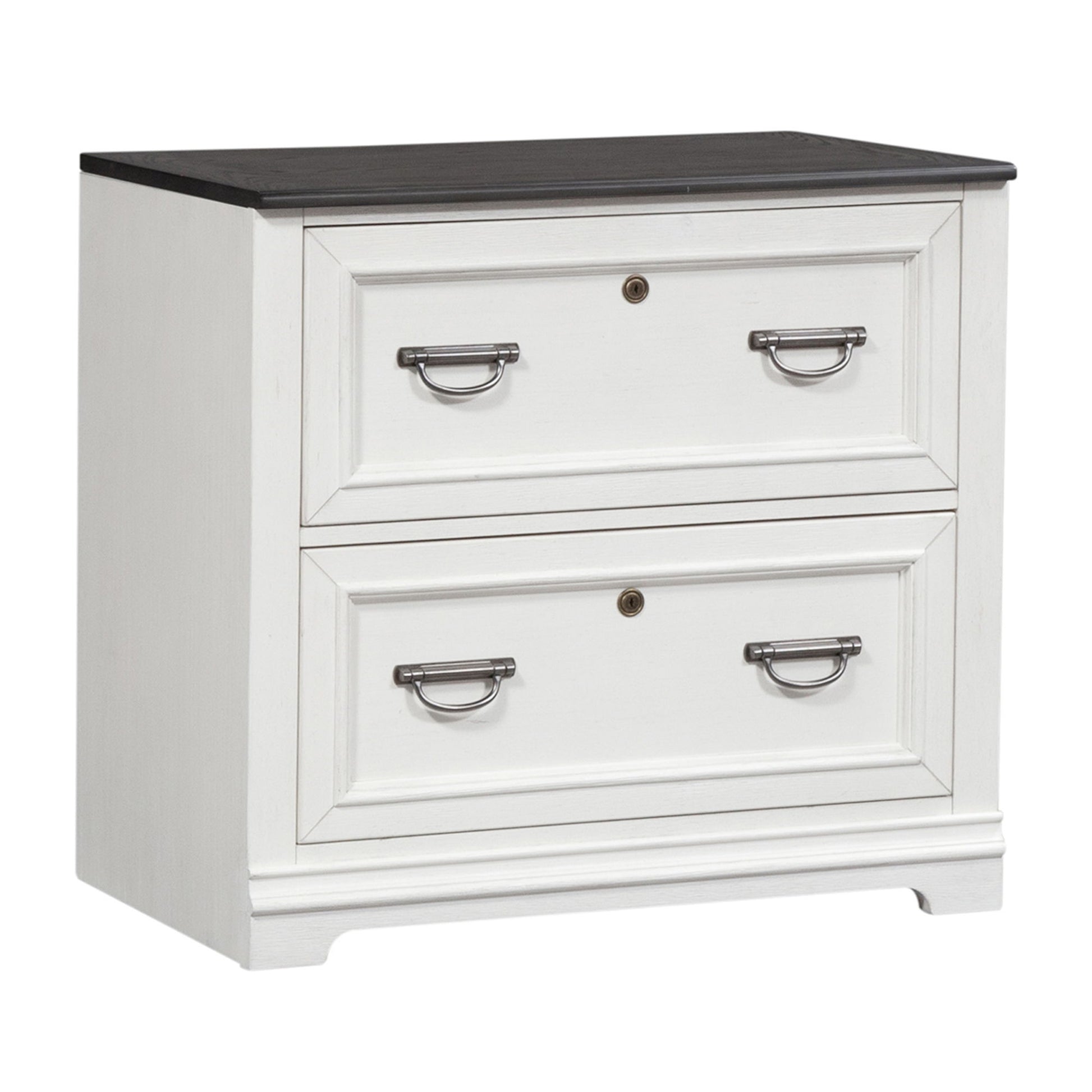 Allyson Park - Bunching Lateral File Cabinet - White - Hornell Furniture Outlet