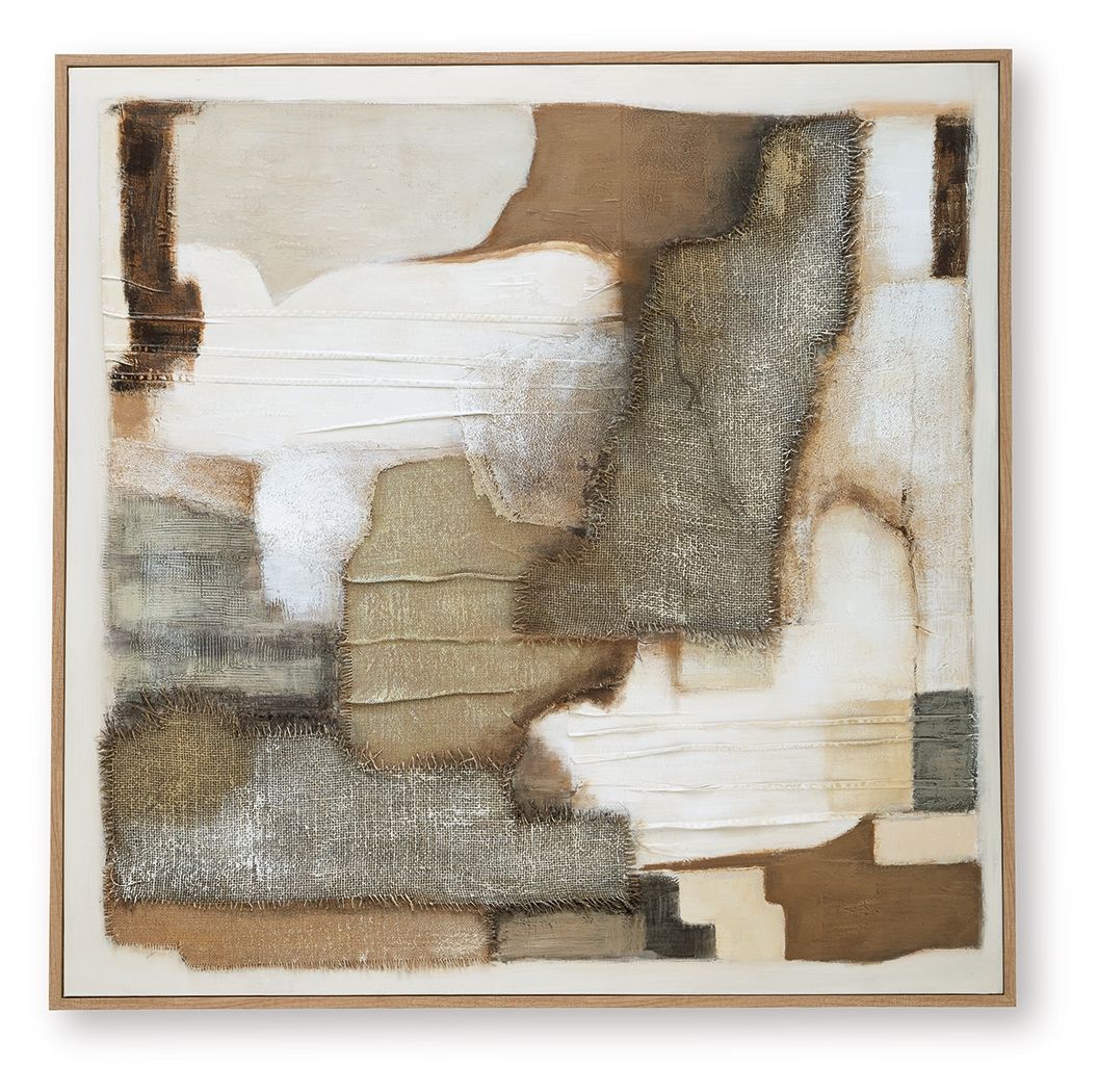 Wylander - Tan / Brown / Gray - Wall Art - Hornell Furniture Outlet