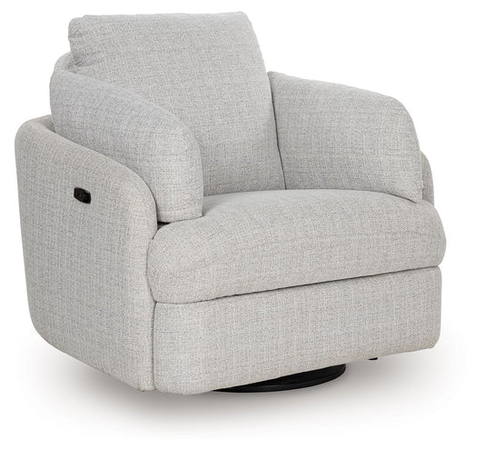 Alainmont Next - Gen Nuvella - Swivel Power Recliner - Hornell Furniture Outlet