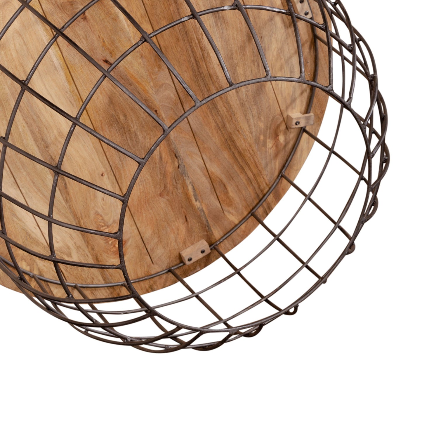 Akins - Nesting Caged Accent Tables - Light Brown - Hornell Furniture Outlet