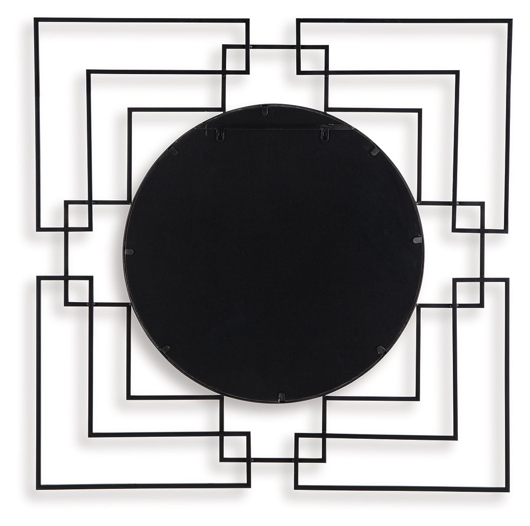 Oceanal - Black / Gold Finish - Accent Mirror - Hornell Furniture Outlet