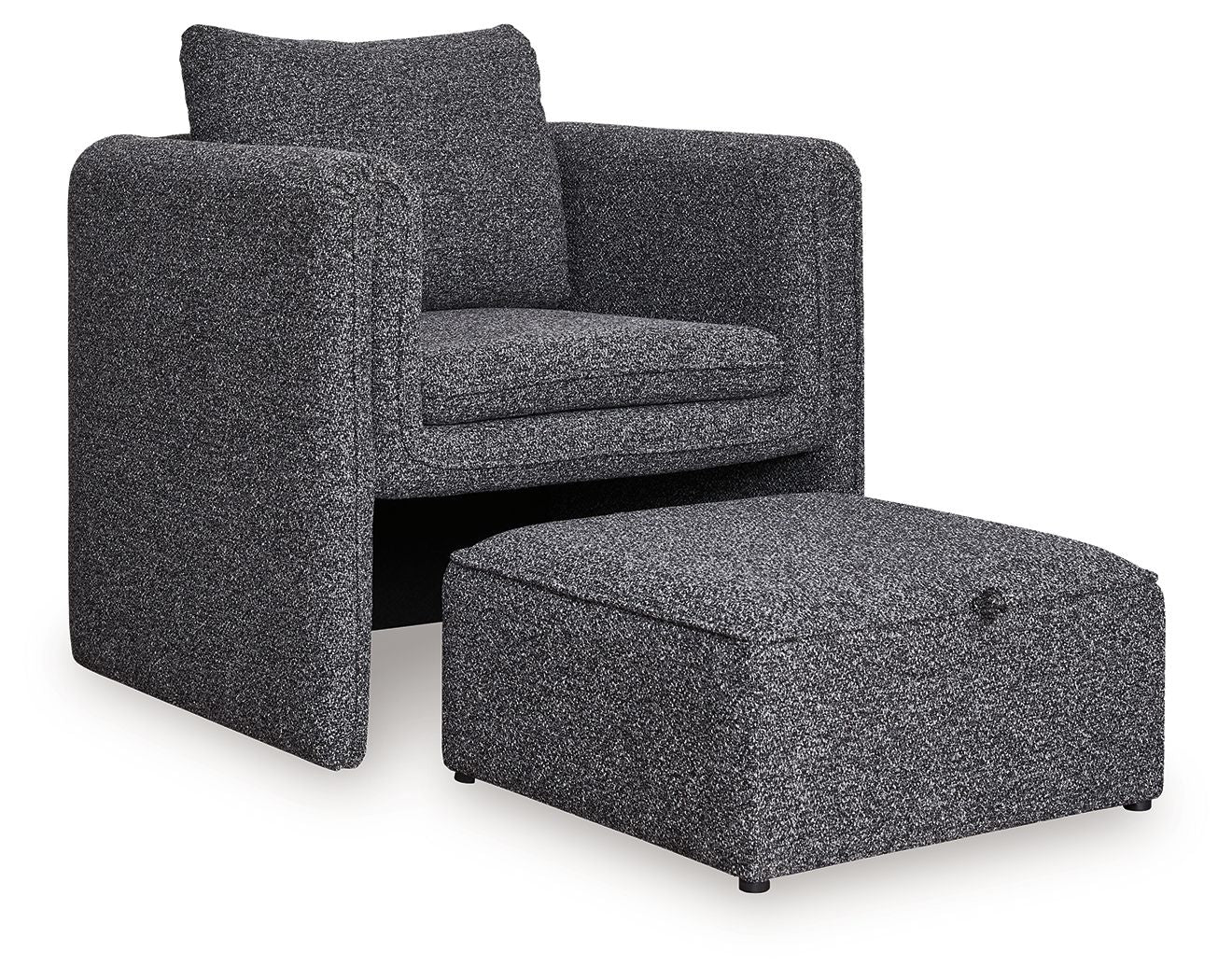 Vreni - Charcoal / Black - Accent Chair - Hornell Furniture Outlet
