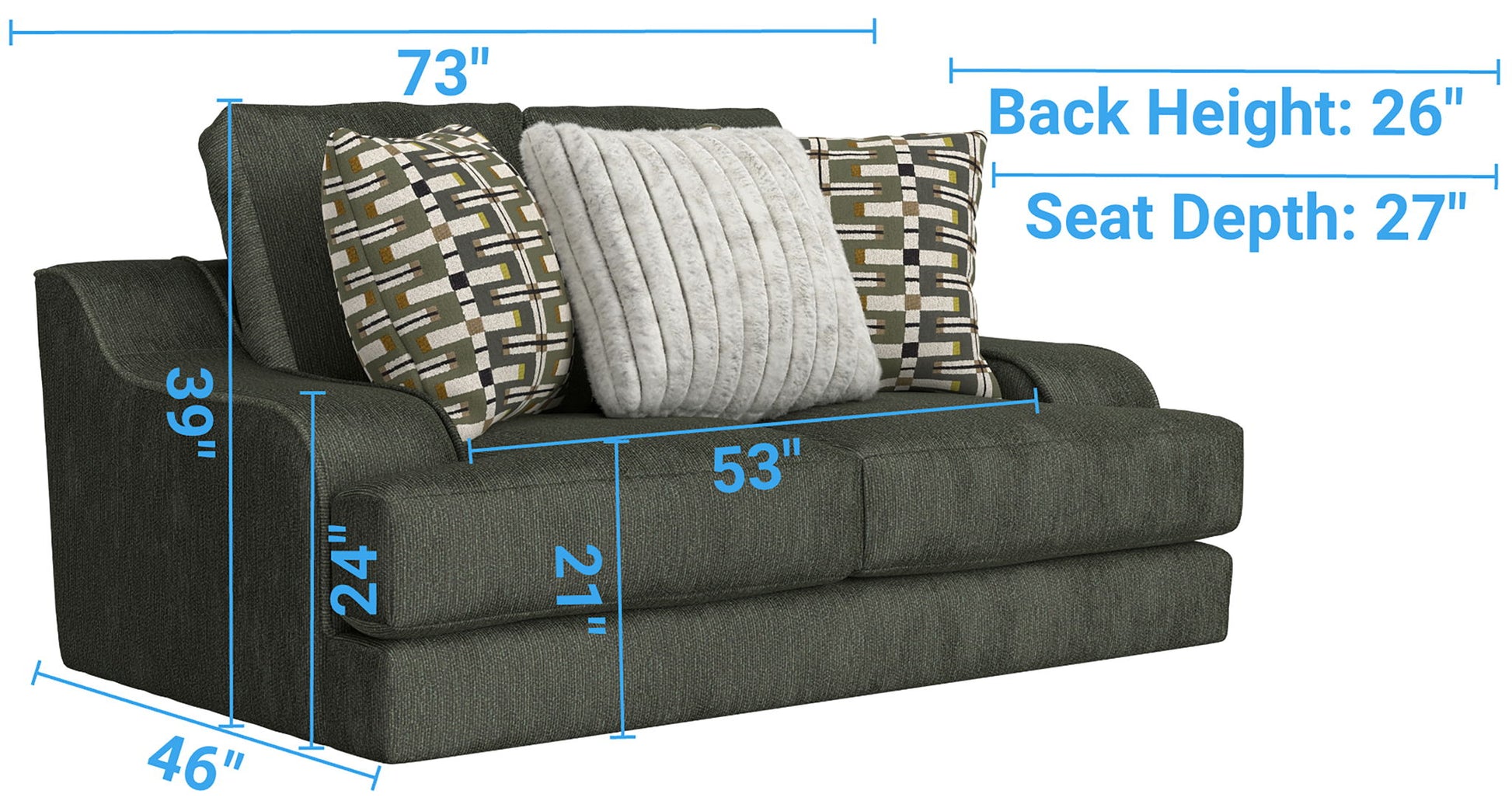 Olympus - Loveseat - Hornell Furniture Outlet