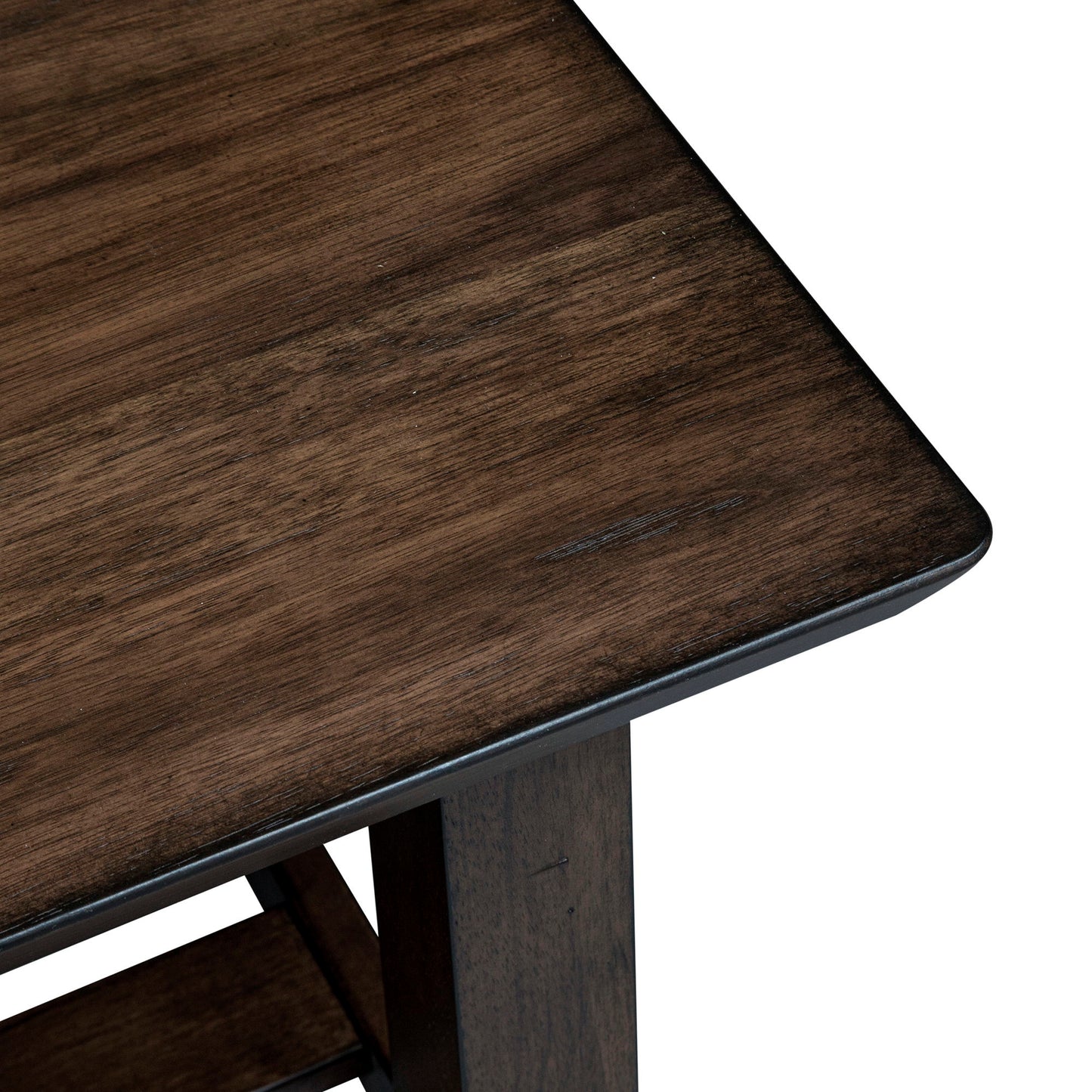 Ventura Blvd - Rectangular End Table - Dark Brown - Hornell Furniture Outlet