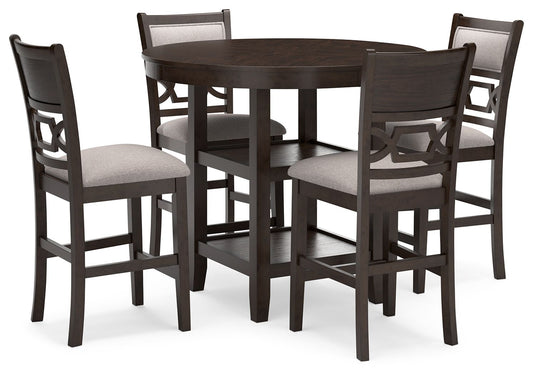 Langwest - Brown - Dining Room Counter Table Set (Set of 5) - Hornell Furniture Outlet