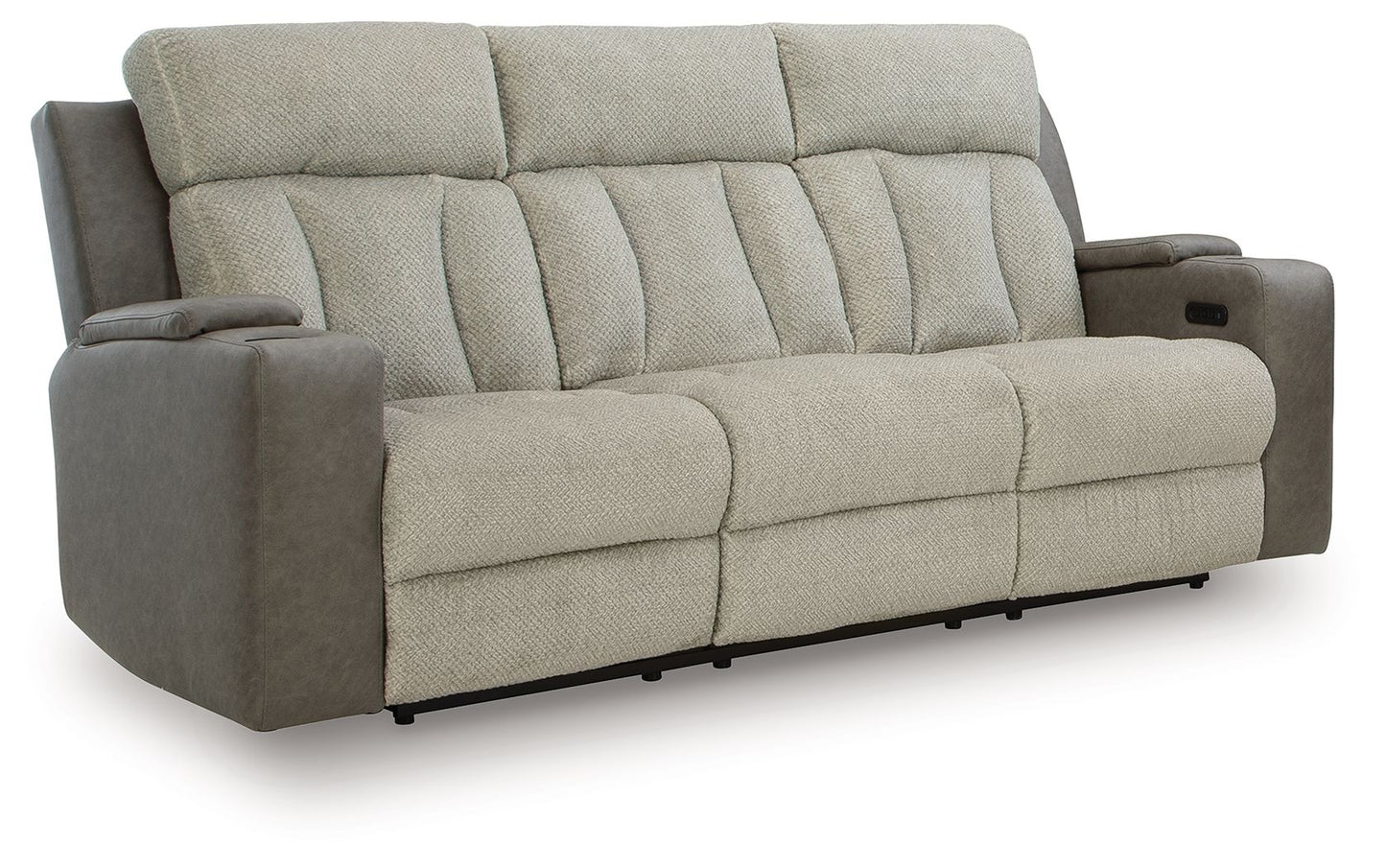 WhipLash - Sisal - Power Reclining Sofa With Adj Headrest - Hornell Furniture Outlet