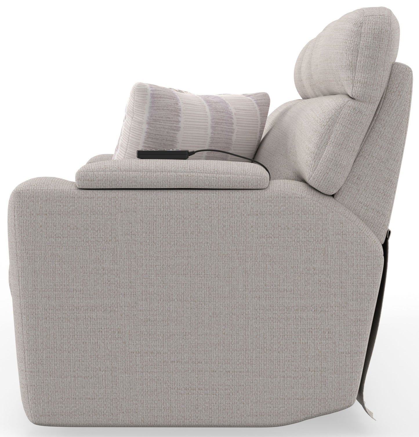 Sanctuary - Health & Wellness Power Reclining Sofa With Power Adjustable Headrest And Lumbar / Therapeutic Heat & Massage - Winter - Hornell Furniture Outlet
