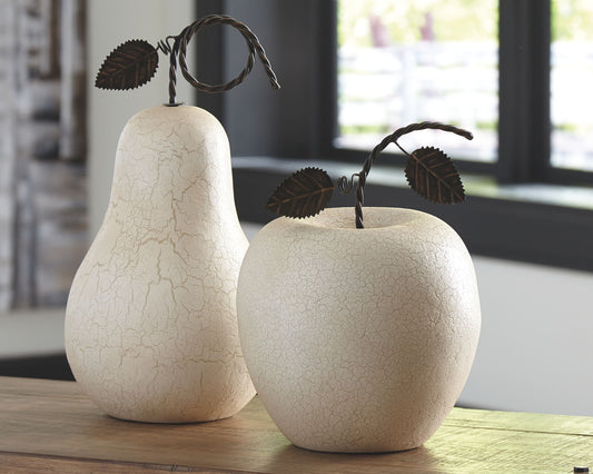 Bidelia - Antique White - Sculpture Set (Set of 2) - Hornell Furniture Outlet