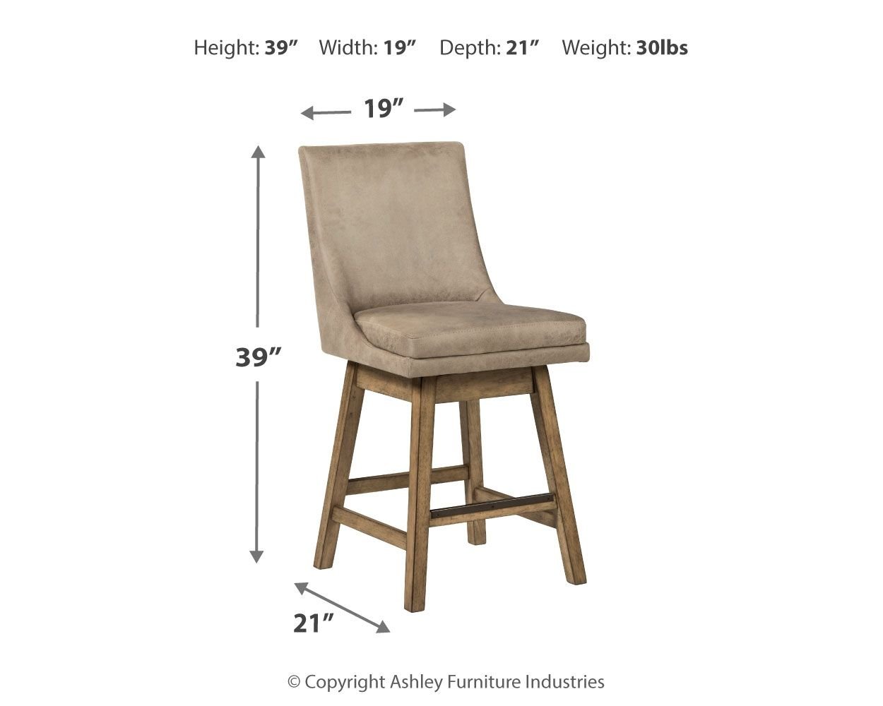 Tallenger - Swivel Barstool (Set of 2) - Hornell Furniture Outlet