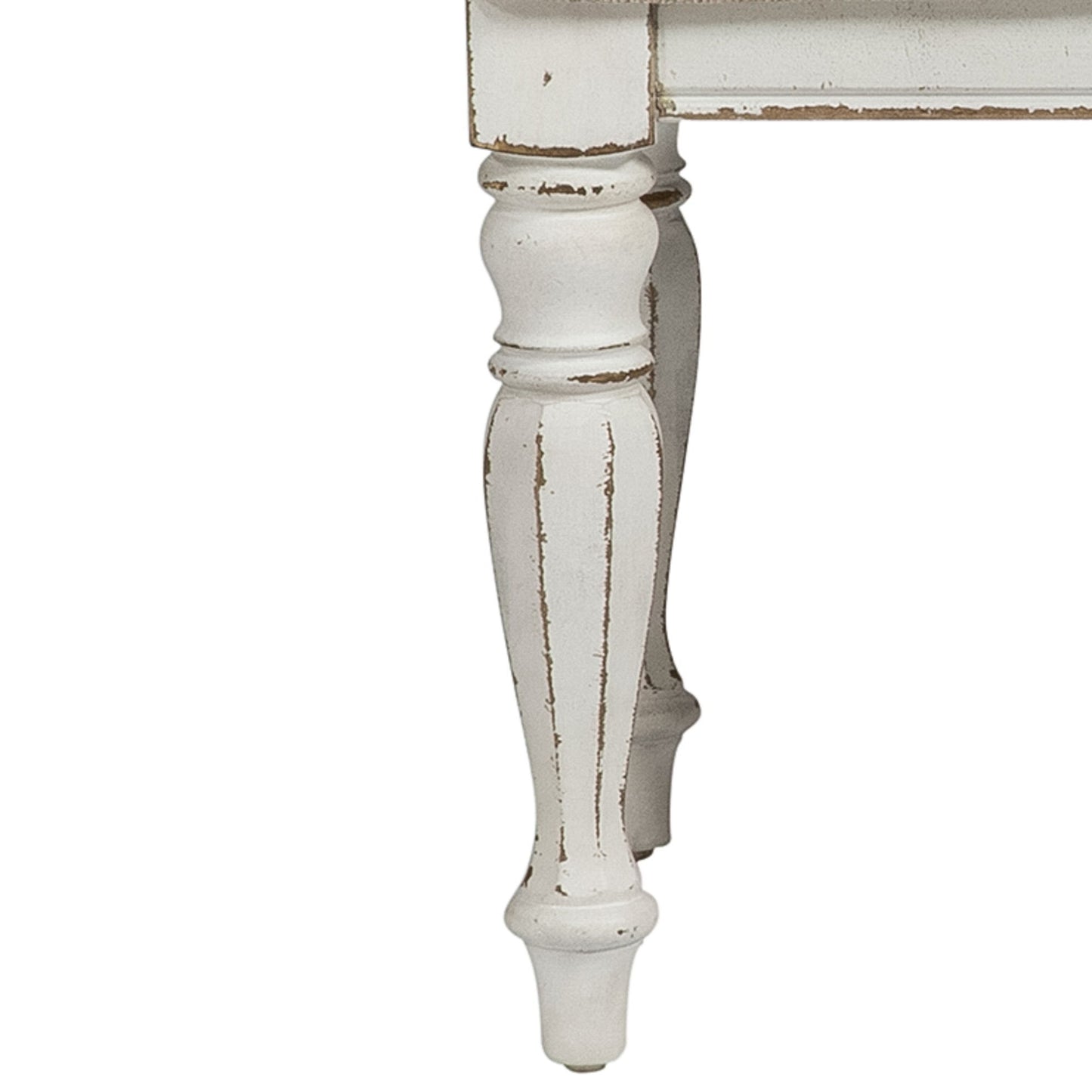 Magnolia Manor - Vanity Stool - White - Hornell Furniture Outlet