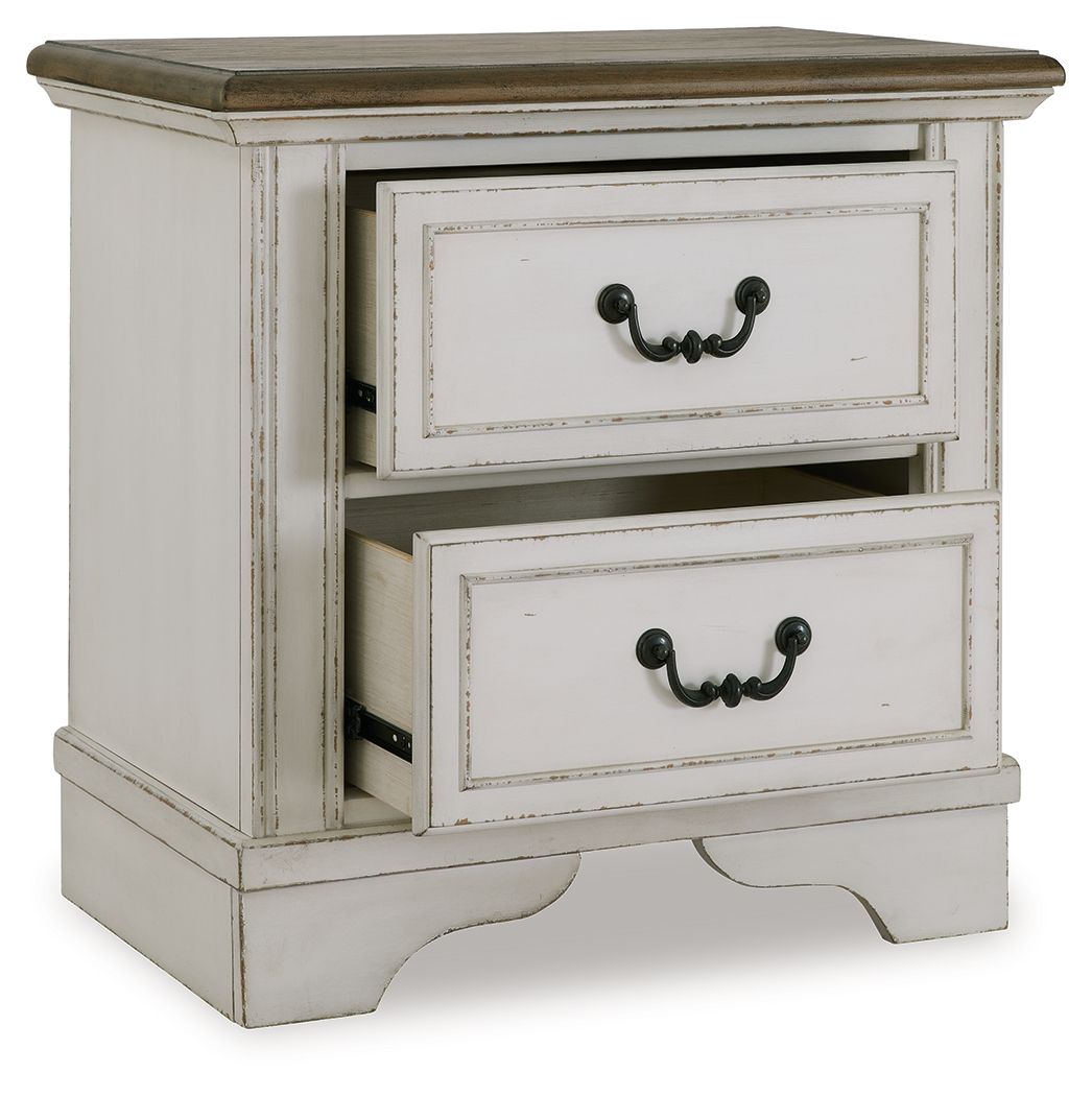 Blendon - Two - tone - Two Drawer Night Stand - Hornell Furniture Outlet